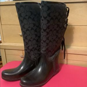 Coach riding boots size 9